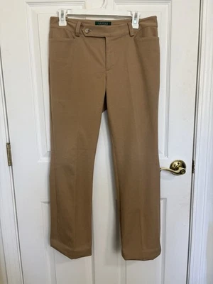 Lauren Ralph Lauren Petite Women’s Adelle Khaki Dress Pants Size 6P HEMMED - Image 1 of 4