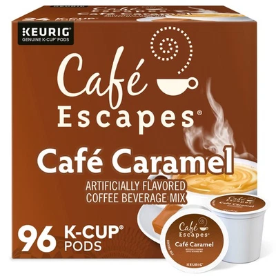 Café Escapes Café Caramelo, Keurig K-Cup Pod, 96 unidades Foto 1 de 4