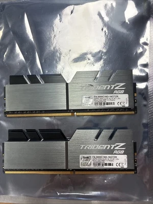 (For Parts) G.SKILL Trident Z RGB 16GB 2x8GB DDR4 3000MHz CL16 RAM Module - Image 1 of 4