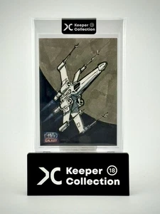 2011 Star Wars Galaxy 7 1/1 Sketch of X-wing Fighter by Lee Kohse - Picture 1 of 2