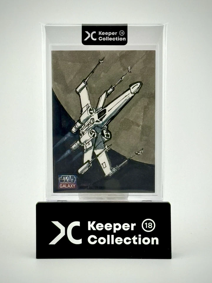 2011 Star Wars Galaxy 7 1/1 Sketch of X-wing Fighter by Lee Kohse - Image 1 of 2