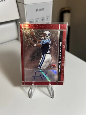 2007 TOPPS FINEST PAUL WILLIAMS TENNESSEE TITANS RC AUTO CARD #139 - Image 1 of 2