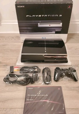 BOXED Sony PS3 CECHC03 60GB Console Backwards compatible plays Ps1/2&3-ONE OWNER - Image 1 of 4