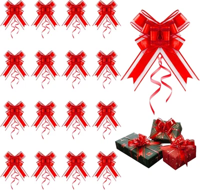 20 PCS Pull Bows Wrapping Bow for Presents Baskets Boxes Flower Large Graduation - Image 1 of 4