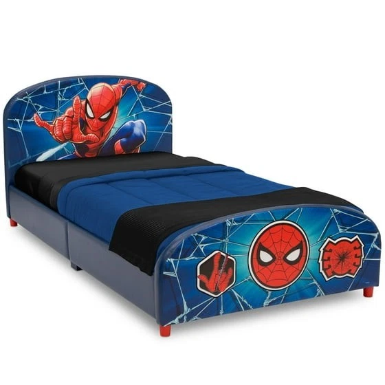 Delta Children Upholstered Twin Bed Marvel Spider-man