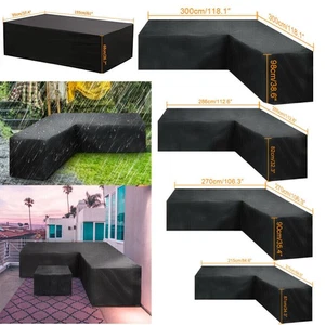 L-Form Lounge Set Sofa Schutzhülle Regenschutz Gartenmöbel Abdeckhaube Abdeckung - Bild 1 von 16
