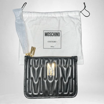 Bolso sin asas MOSCHINO Couture acolchado con logotipo nuevo con etiquetas y bolsa para el polvo Foto 1 de 4