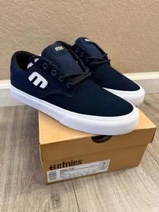 Etnies Barge Plus Mens Sz 7 Navy Skate Inspired Sneakers Shoes - BRAND NEW! - Picture 1 of 6