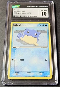 2006 Pokemon Spheal 65/92 EX Legend Maker CGC 10 - Picture 1 of 2