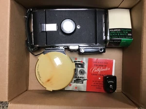 POLAROID 110 PATHFINDER LAND CAMERA w/ 127mm/Wollensak Raptar lens & extras - Picture 1 of 19