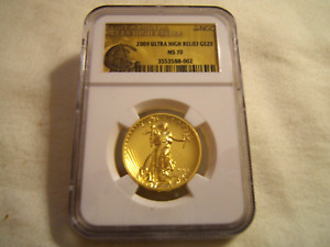 2009 Ultra High Relief Double Eagle $20 gold NGC MS70 w/ OGP, COA, and book