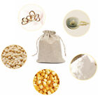 25pcs Packaging Gift Bag Party Favors Jewelry Pouch For Candy Natural Burlap