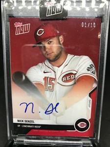 2020 Topps Now Road to Opening Day NICK SENZEL RED AUTO Autograph First! 1/10