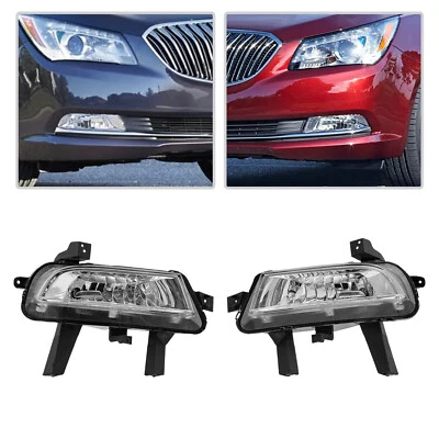 Left+Right Fog Light Front Halogen Fog Light Lamps For 2014-2016 Buick LaCrosse - Imagem 1 de 4