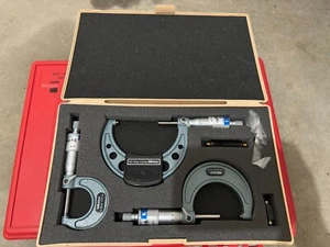 Mitutoyo No. 103-927 outside micrometer set - metric - 0 mm to 75 mm - Picture 1 of 9