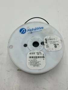 Alpha Wire 461816 Hook-Up Wire 100ft Reel Black - Picture 1 of 6