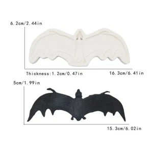 Large Bat Mould Halloween Silicone Cake Decorating Resin Fondant Icing Craft Art - Picture 1 of 6