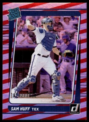 2021 DONRUSS RATED ROOKIE RED FOIL /2021 SAM HUFF R44 - Image 1 of 2