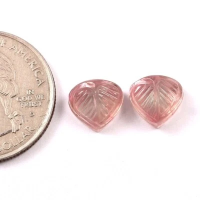 Loose Gemstone Natural Bio Tourmaline Hand Carved Fancy Heart Gemstone A1275 - Image 1 of 3