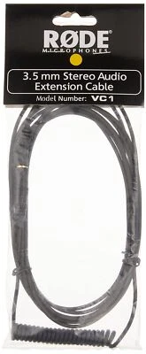 Cable de extensión estéreo Rode VC1 10 pies Mini-Jack 3,5 mm negro Foto 1 de 2