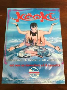 1995 VINTAGE 8X11 ALBUM PRINT AD FOR NERVOUS RECORDS HOUSE/DJ KEOKI ALL MIXED UP - Picture 1 of 2