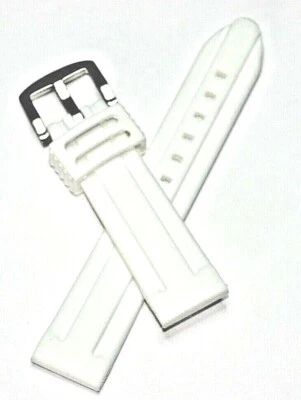 CORREA RELOJ DEPORTIVO BLANCA 18MM 20MM 22MM 26MM SILICONA SUAVE Y CÓMODA Foto 1 de 4