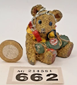 60mm solid cast lead teddy bear figure: Schoolgirl Teddy - Picture 1 of 7