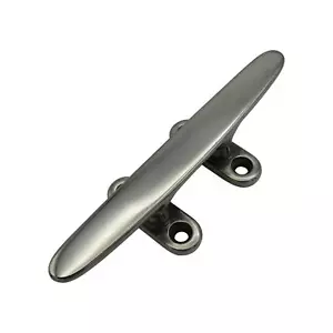 Stainless Steel Mooring Boat Cleat 125MM (5 Inch 4 Hole Open Base Docking) - Picture 1 of 8