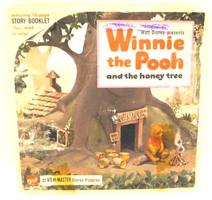 Juego de carretes View Master Winnie the Pooh and the Honey Tree GAF B362 de colección 1964 - Imagen 1 de 3