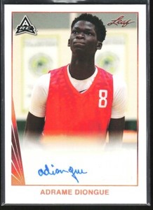 2021-22 Leaf Memories 1990 Base Autographs Bronze Adrame Diongue Rookie Auto