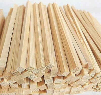 Wooden Sticks Dowel Rod Square Balsa Wood Stick Block for Model Making C2 - Image 1 of 4