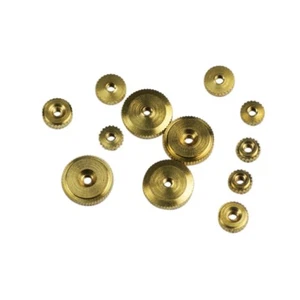 Hermle Clock Metric Hand Nut American Sizes Assortment 12 Pieces Brass - Picture 1 of 1
