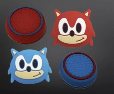 2pcs Sonic Thumb Grips For NS/NS Lite/OLED & 2pcs Red &Blue For PS4/PS5/XBOX - Image 1 of 4
