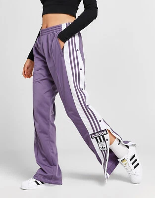 adidas Adibreak Popper Track Pants Shadow Violet Adicolor Classics Womens S M L - Image 1 of 4