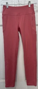 Aenlley Pink Yoga Active 2 Pocket Leggings Girls Size Large (24x25) - Picture 1 of 5