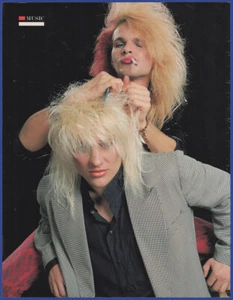 Vtg. 1988 C. C. Deville Rikki Rockkett Poison Hair Glam Metal Magazine Clipping - Picture 1 of 1