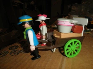Playmobil Victorian Mansion 5300 5503 Porter Lady Luggage wagon Complete - Picture 1 of 7