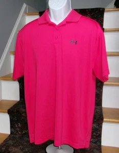 Under Armour Heat Gear Polo Uomo XL Ottimo Colore. NUOVO senza etichette. - Foto 1 di 12