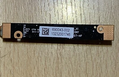 HP VGA  1.3MP WebCam with Analog Microphone W/cable & 6pins Conn 690043-002 - Image 1 of 4