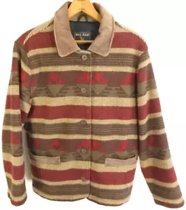 Chaqueta Manta Woolrich Para Mujer XL Multicolor Mezcla Lana Diseño Suroeste - Imagen 1 de 14
