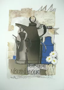 ROSINA WACHTMEISTER KUNSTDRUCK SILKSCREEN PRINT POSTER MISURINI D'OLIO 70x50cm - Picture 1 of 5