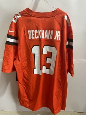 Camiseta deportiva de juego Nike Odell Beckham Jr Cleveland Browns - naranja para hombre 2XL precio de venta sugerido por el fabricante $100 Foto 1 de 4
