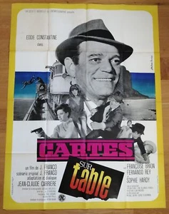 CARTES SUR TABLE jess franco constantine affiche cinema originale 160x120 - Picture 1 of 1