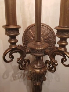 Vintage Hollywood Regency Wall Lamp Sconce  Brass Heavy Great Cond.  Karl Rite - Picture 1 of 24