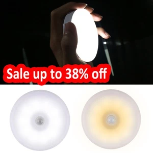 8LED USB Rechargeable Portable PIR Motion Sensor Light Cabinet Stair Night Lamp - Picture 1 of 15