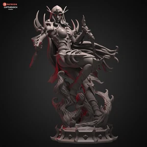 Figurine de Sylvanas Shadowlands, World of Warcraft, Impression 3D Wow - Picture 1 of 9
