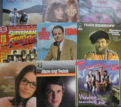 9 Schallplatten Vinyl LP aus Sammlung - Paket 8 - deutschsprachige Schlager - Bild 1 von 4