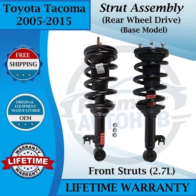 Puntales delanteros Monroe OEM para Toyota Tacoma 2005-2015 2,7 L 2x2 garantía de por vida Foto 1 de 4