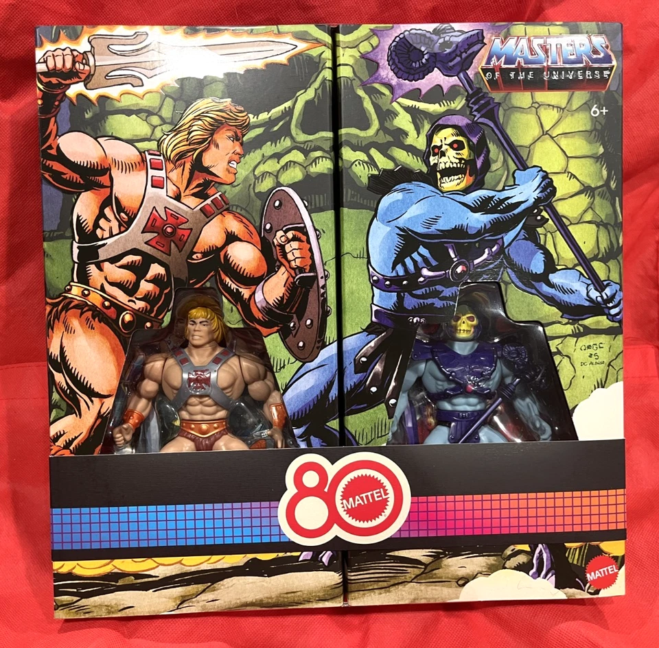 Mattel 80th Retro Masters Of The Universe MOTU He-Man Skeletor 2 Pack