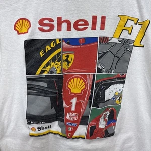 Camiseta De Colección Para Hombre FERRARI FORMULA 1 Shell F1 Scuderia Moto Sport Grande Rara - Imagen 1 de 18